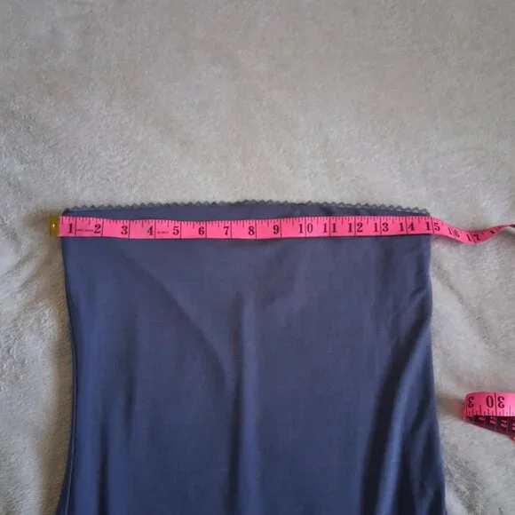 Rouje X J. Crew Women's Size Medium Shadow Grey Cinema Strapless Midi Dress - Picture 13 of 16